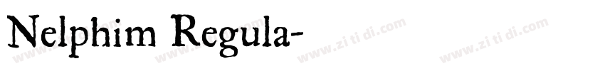 Nelphim Regula字体转换